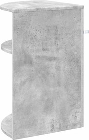 vidaXL End Table Σκυρόδεμα Γκρι 39,7 x 39,7 x 60 εκ Επεξεργασμένο ξύλο