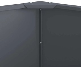 vidaXL Γλάστρα Ανθρακί 90 x 90 x 50 cm Ατσάλι