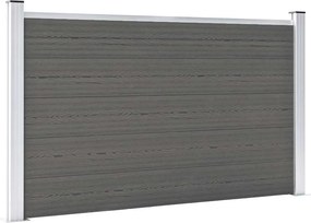vidaXL Πάνελ Περίφραξης Γκρι 180 x 105 εκ. από WPC