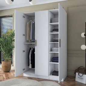 Ντουλάπα Λευκό BRATRIS 135x57.5x210