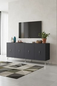 Stewehome πολυλειτουργική κονσόλα ντουλάπι για καφέ και βάση τηλεόρασης 180x32x75 cm