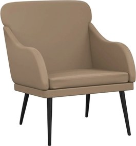 vidaXL Πολυθρόνα Cappuccino 63x76x80 εκ. από Συνθετικό Δέρμα