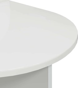 vidaXL Κομοδίνο Γυαλιστερό Λευκό 48 x 49 x 65 εκ.