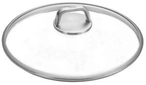 Καπάκι Μαγειρικών Σκευών S28DLPM 28cm Clear-Silver Woll Steel,Glass