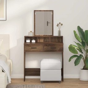 vidaXL Κομμό Υπνοδωματίου με συρτάρι Καφέ δρυς 79 x 41 x 140 εκ.