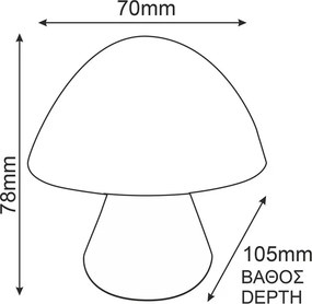 Παιδικό Φωτάκι Νυκτός LED Aca 846LED4SP Pink