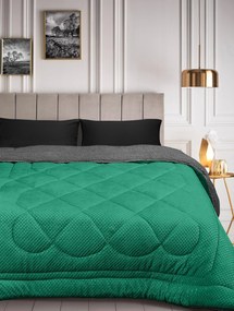 Κουβερτοπάπλωμα POLAR GREEN ANTHRACITE Κουβερτοπάπλωμα μονό: 160 x 220 εκ.