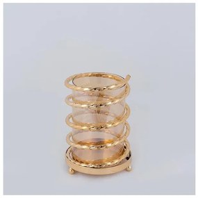 Κηροπήγιο Μεταλλικό Χρυσό 15x22cm 752-24096 Estheti 752-24096 Χρυσό