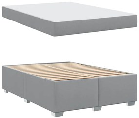 vidaXL Σκελετός Κρεβατιού Ανοιχτό γκρι 160 x 200 cm ύφασμα