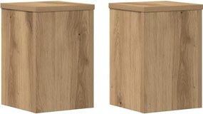 vidaXL Βάσεις Φυτών 2 τεμ. Αρτισιανή Δρυς 20x20x30 εκ. Επεξ. Ξύλο