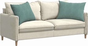 vidaXL Μαξιλάρι Καναπέ 2 pcs Θαλασσί 70 x 50 cm Υφασμάτινο Κορντουρά