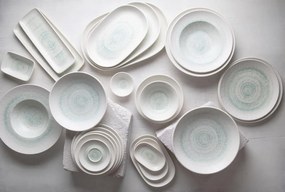 Σερβίτσιο Πιάτων Πορσελάνης Glacier – Σετ 20τμχ - ID Fine