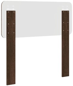 vidaXL Κεφαλάρι με κεφαλάρι Καφέ δρυς 80 cm Επεξεργασμένο ξύλο