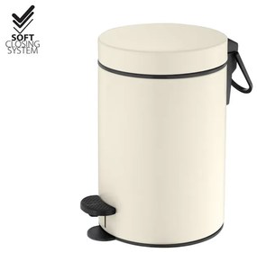 Χαρτοδοχείο 3lt Soft Closιng System Beige Mat Sanco Waste Bins 90689-M102