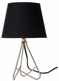 Φωτιστικό Επιτραπέζιο Lucide Gitta 47500-81-11 Χρώμιο-Μαύρο