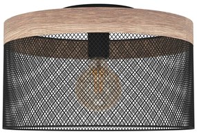 Φωτιστικό Οροφής Eglo 43832 KILNSDALE Καφέ (Brown)|Μαύρο Ματ (Black Mat)