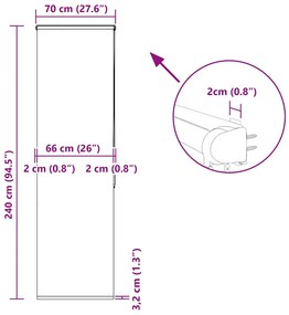 ΚΟΥΡΤΙΝΑ ΜΠΑΝΙΟΥ ΡΟΛΟ ΚΑΣΕΤΑ 70X240ΕΚ. ΠΛΑΤΟΣ ΥΦΑΣΜΑΤΟΣ 66ΕΚ. 4014965