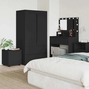 Ντουλάπι Μπάνιου Μαύρο 40,5 x 40 x 44 εκ Επεξεργασμένο ξύλο