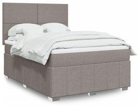 ΚΡΕΒΑΤΙ BOXSPRING ΜΕ ΣΤΡΩΜΑ TAUPE 160X200 ΕΚ. ΥΦΑΣΜΑΤΙΝΟ 3291716