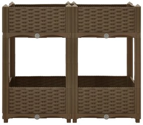 vidaXL Ζαρντινιέρα 80 x 40 x 71 εκ. από Πολυπροπυλένιο