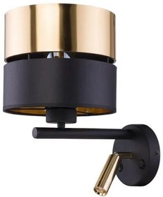 Απλίκα Φωτιστικό Τοίχου με LED Spot μαύρο χρυσό Hilton 2579 TK Lighting-2579-Μαύρο-Χρυσό 2579