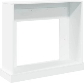 vidaXL Πλαίσιο Τζακιού Λευκό 100x30x87,5 εκ. από Επεξ. Ξύλο