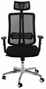 Καρέκλα γραφείου Mesa 429, Μαύρο, 115x65x61cm, 16 kg, Με μπράτσα, Με ρόδες, Μηχανισμός καρέκλας: Μηχανισμός multiblock | Epipla1.gr
