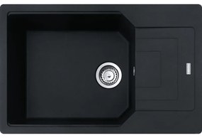 Franke Urban UBG 611-78 XL Matt Black Γρανιτένιος Νεροχύτης 60cm