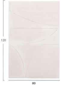 Πίνακας C4505 σειρά Santorini MDF σε Υπόλευκο χρώμα 80x4(πάχος)x120Υεκ. 80x4x120 εκ.