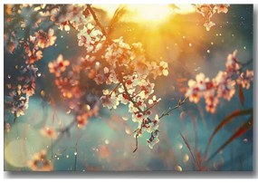 Πίνακας Καμβάς Με Φως Led 239SHN4481 70x45cm Multi Wallity Οριζόντιοι Wood, Canvas