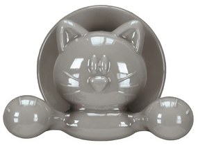 Κρεμάστρα Μπάνιου Cat 8,3x4,8cm Platinum Kleine Wolke AS,ABS