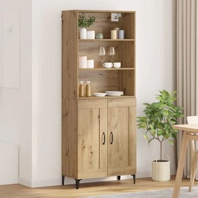vidaXL Highboard 2 pcs artisan δρυς 69,5 x 34 x 180 εκ.