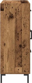 vidaXL Πλαϊνό γραφείο Παλαιό ξύλο 69.5 x 34 x 90 εκ.