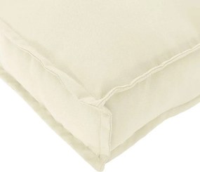vidaXL Μαξιλάρι Ύφασμα Όξφορντ Κρεμ 100 x 40 x 8 εκ