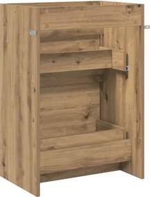 vidaXL Ντουλάπι Κάτω από τον Νιπτήρα Artisan Δρυς 56 x 37,5 x 81 εκ