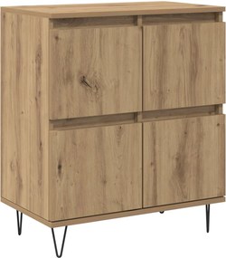 vidaXL Πλαϊνό γραφείο Artisan Oak 60 x 35 x 70 cm