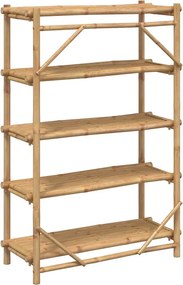 vidaXL Ραφιέρα 5 Επιπέδων 100 x 40 x 150 εκ. από Μπαμπού