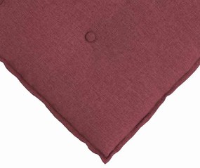 vidaXL Μαξιλάρι Πλάτης Κόκκινο 120 x 19 x 50 εκ ύφασμα