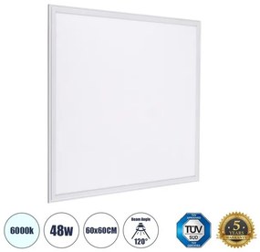 Χωνευτό Panel Milky Super Slim 48W 6000K IP20 Λευκό 60209 Globostar -60209-Λευκό 60209