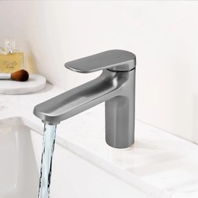 BRUNO μπαταρία νιπτήρα M11570-235C, αναμεικτική, ασημί