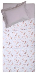 Κουβέρτα Παιδική Καλοκαιρινή Δανάη White Viopros Single 150x245cm 100% Βαμβάκι