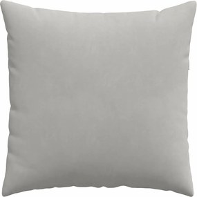 vidaXL Μαξιλάρι Καναπέ 2 pcs Ανοιχτό γκρι 60 x 60 cm ύφασμα