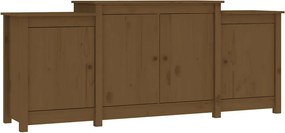 vidaXL Ντουλάπι Καφέ Μελί 164x37x68 εκ. από Μασίφ Ξύλο Πεύκου