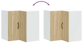 Γωνιακό ντουλάπι κουζίνας "Kalmar" Sonoma Oak Engineered Wood - Καφέ