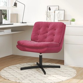vidaXL Γυριστή Χαλαρωτική Καρέκλα Μπορντό 63 x 75 x 76 εκ Βελούδο