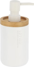 Dispenser Μπάνιου 280ml (Φ7.5x17) T-D White/Bamboo 62101210