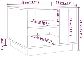 ΤΡΑΠΕΖΑΚΙ ΣΑΛΟΝΙΟΥ ΜΑΥΡΟ 55 X 55 X 43 ΕΚ. ΑΠΟ ΜΟΡΙΟΣΑΝΙΔΑ 810290