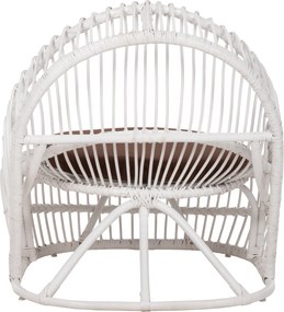 ΠΟΛΥΘΡΟΝΑ ENTROPY HM9840.02 RATTAN ΛΕΥΚΟ ΜΕ ΚΑΦΕ ΜΑΞΙΛΑΡΙ 80x97x85Υεκ.