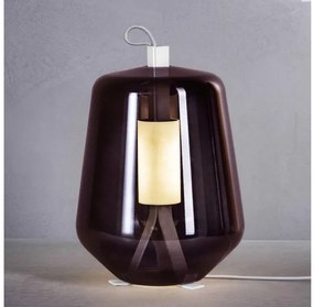Επιτραπέζιο Φωτιστικό LED 8W Dimmer Φυσητό Γυαλί Μέταλλο Λευκό Luisa T1 Prandina-1C50000113099-Ροζ 1C50000113099