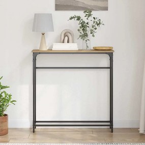 vidaXL Τραπέζι κονσόλας με ράφι Artisan Oak 75 x 19,5 x 75 εκ.